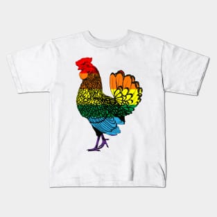 Chicken 3: Rainbow Pride Flag (2022) Kids T-Shirt